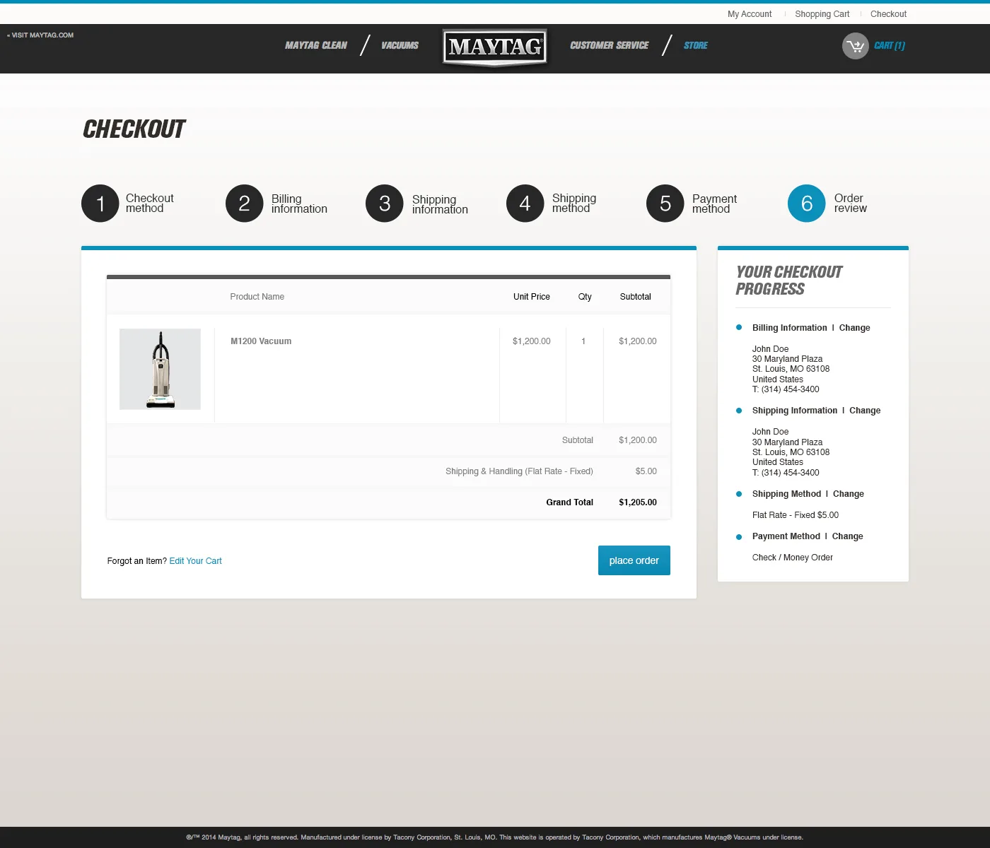 Maytag - Vacuum E-Commerce Website, image 4